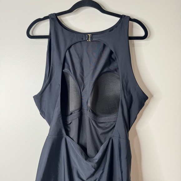 Summersalt Black High Neck Low Back Tie Waist One-piece Swimsuit Sz 22 - Picture 5 of 10